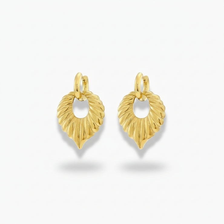 Sybil - Gold Leaf Earrings