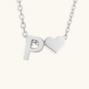 Mallory - Love Initial Letter Necklace