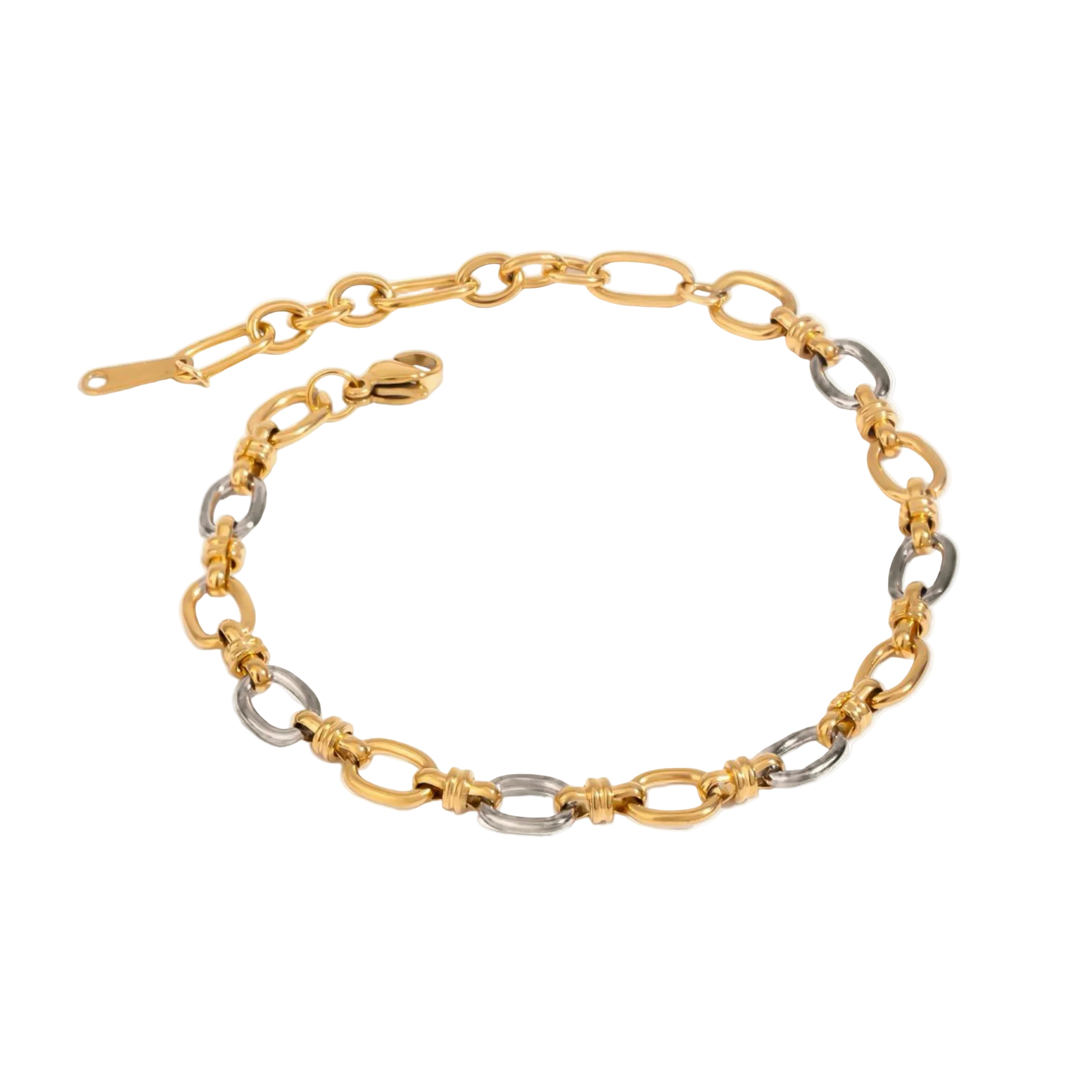 Ingrid - Two Tone Gold Bracelet