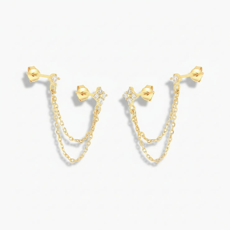 Imogen - Chain Stud Earrings
