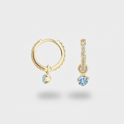 Olivia - Diamond Hoop Earrings