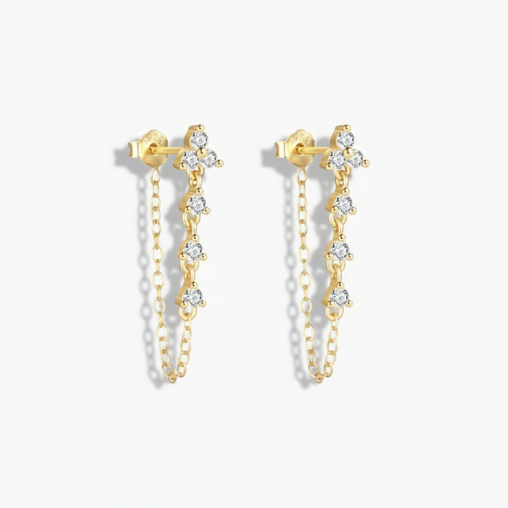 Macey - Diamond Chain Stud