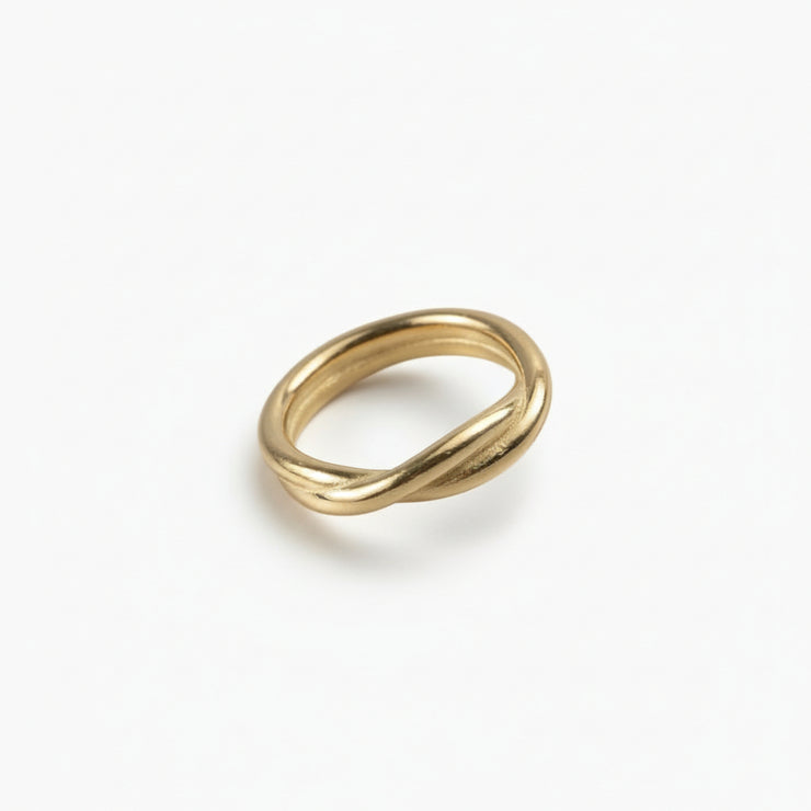 Lena - Twisted Gold Ring