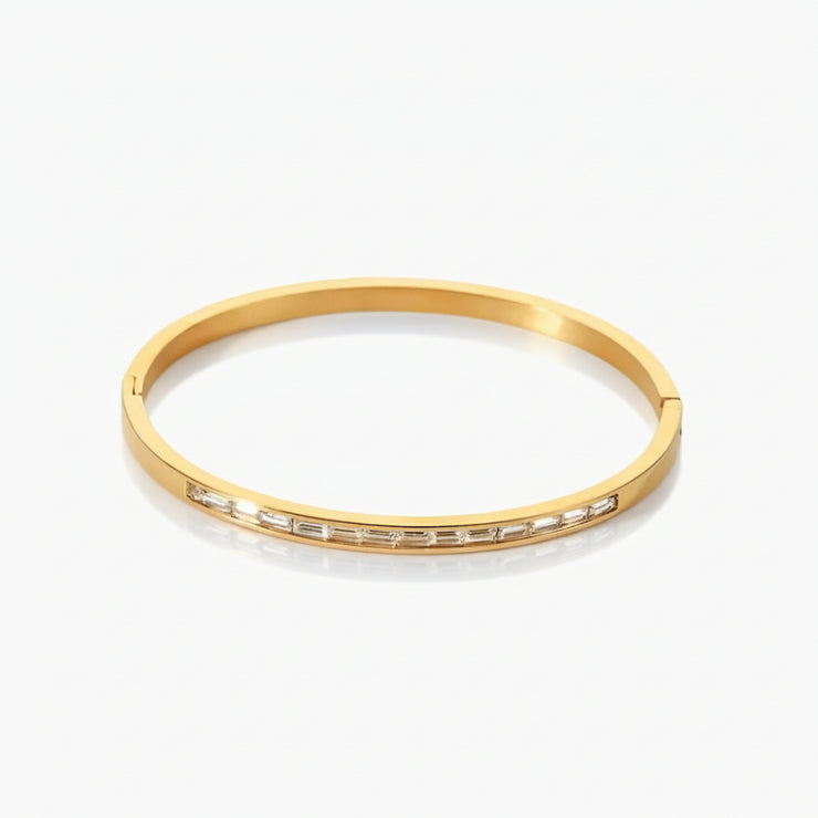 Orla - Gold Diamond Bangle
