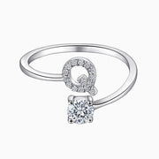 Personalized Initial Sterling Silver Ring