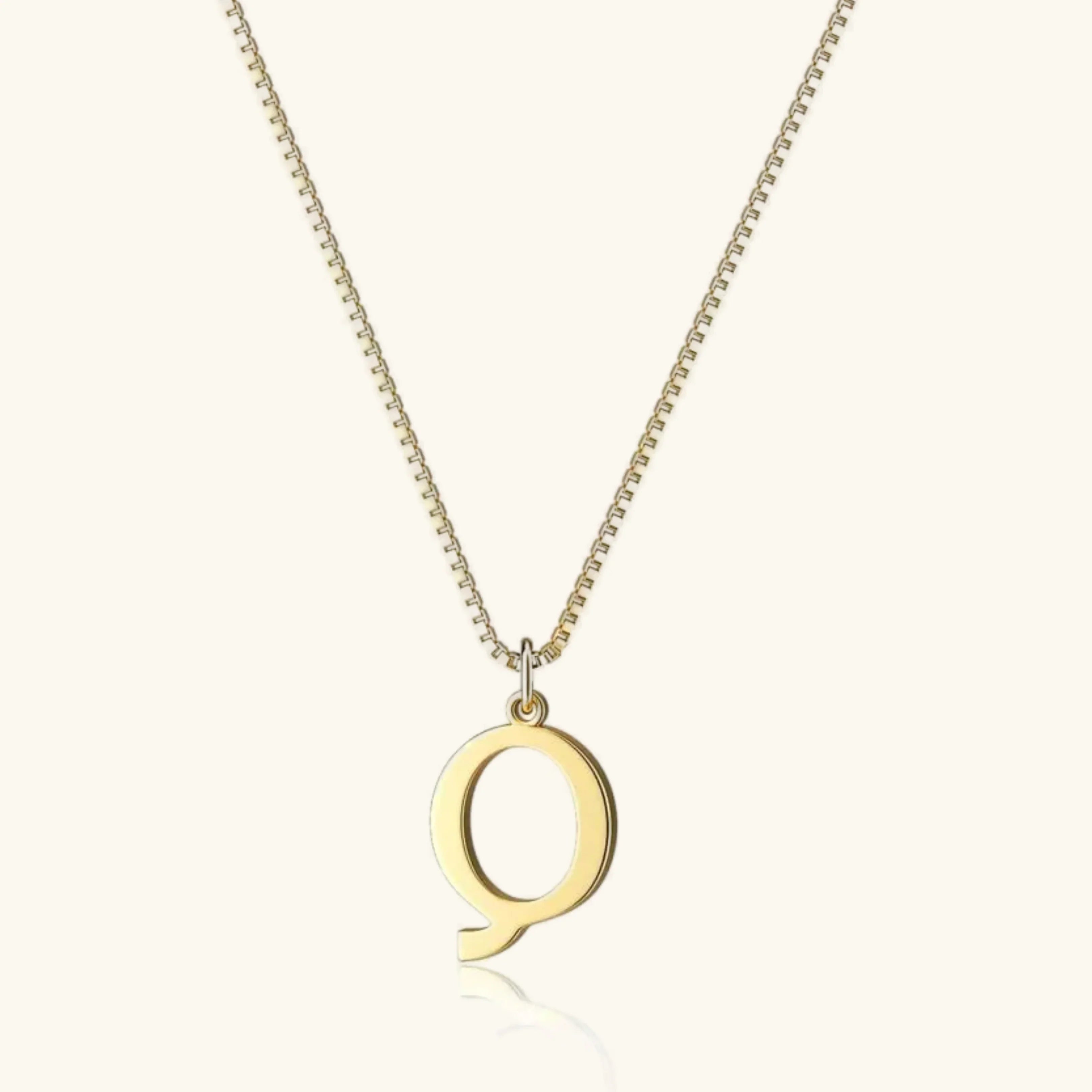 Karina Letter Initial Gold Necklace