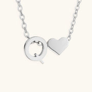 Mallory - Love Initial Letter Necklace