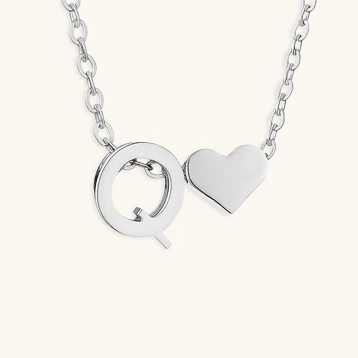 Mallory - Love Initial Letter Necklace