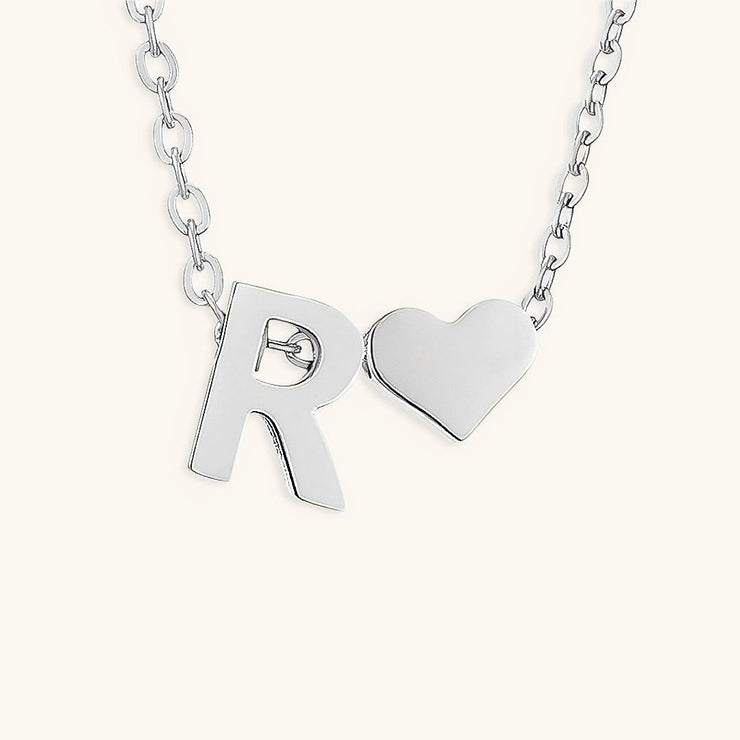 Mallory - Love Initial Letter Necklace