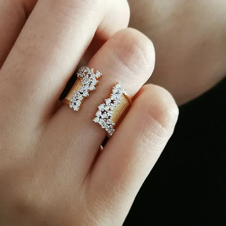 Talia - Diamond Sparkle Open Ring