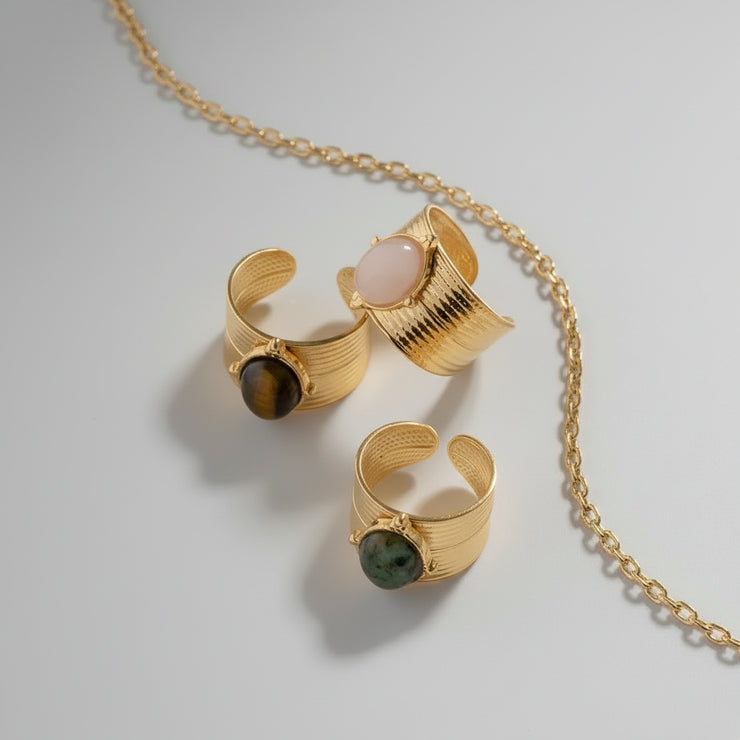 Paisley - Pearl Gold Ring