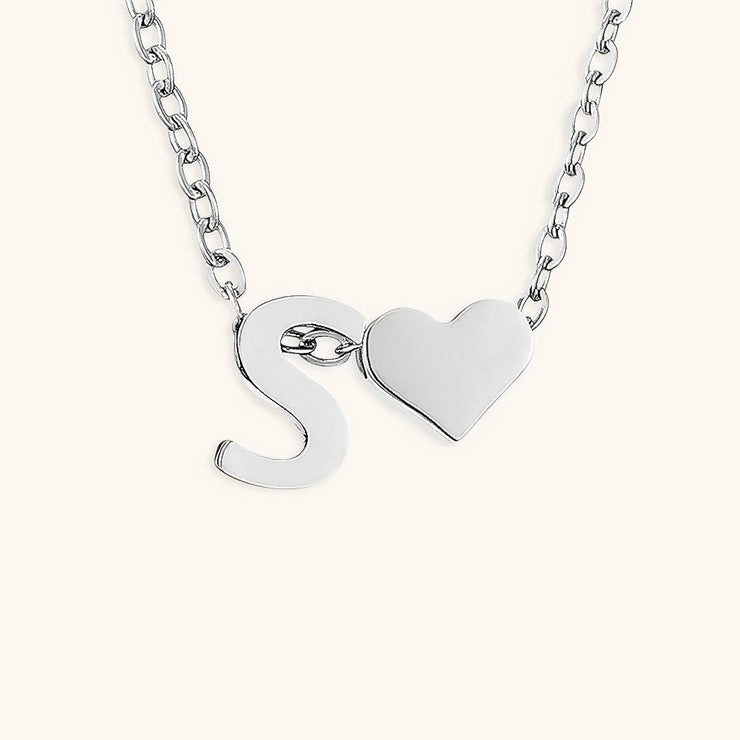 Mallory - Love Initial Letter Necklace