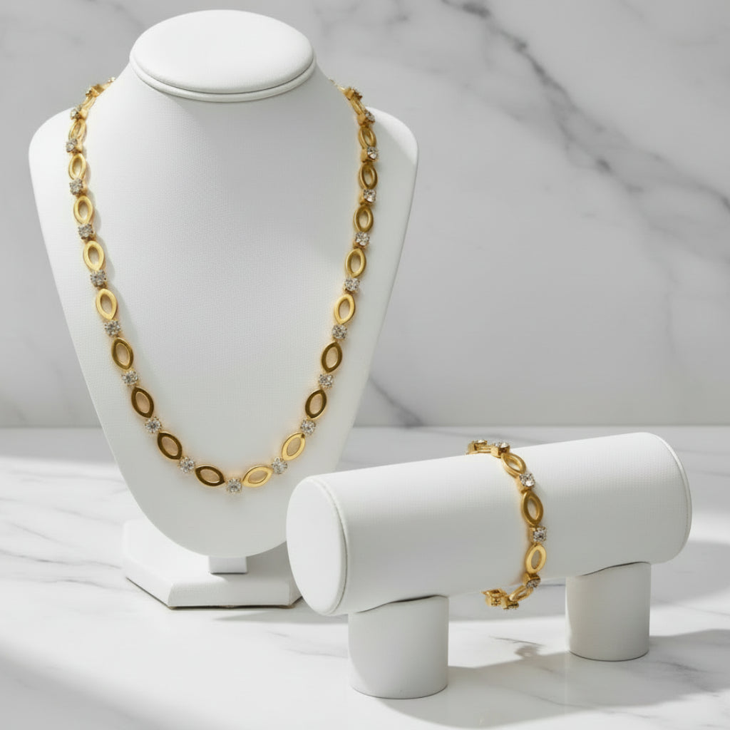 Marquise Glow Necklace & Bracelet Set