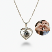 Infinity Heart Projection Pendant
