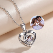 Infinity Heart Projection Pendant