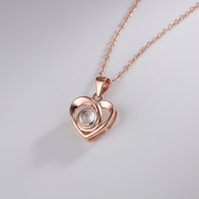 Infinity Heart Projection Pendant
