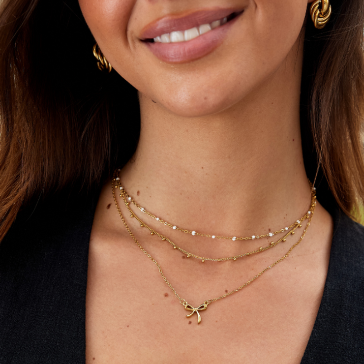 Noa - White Bead Necklace