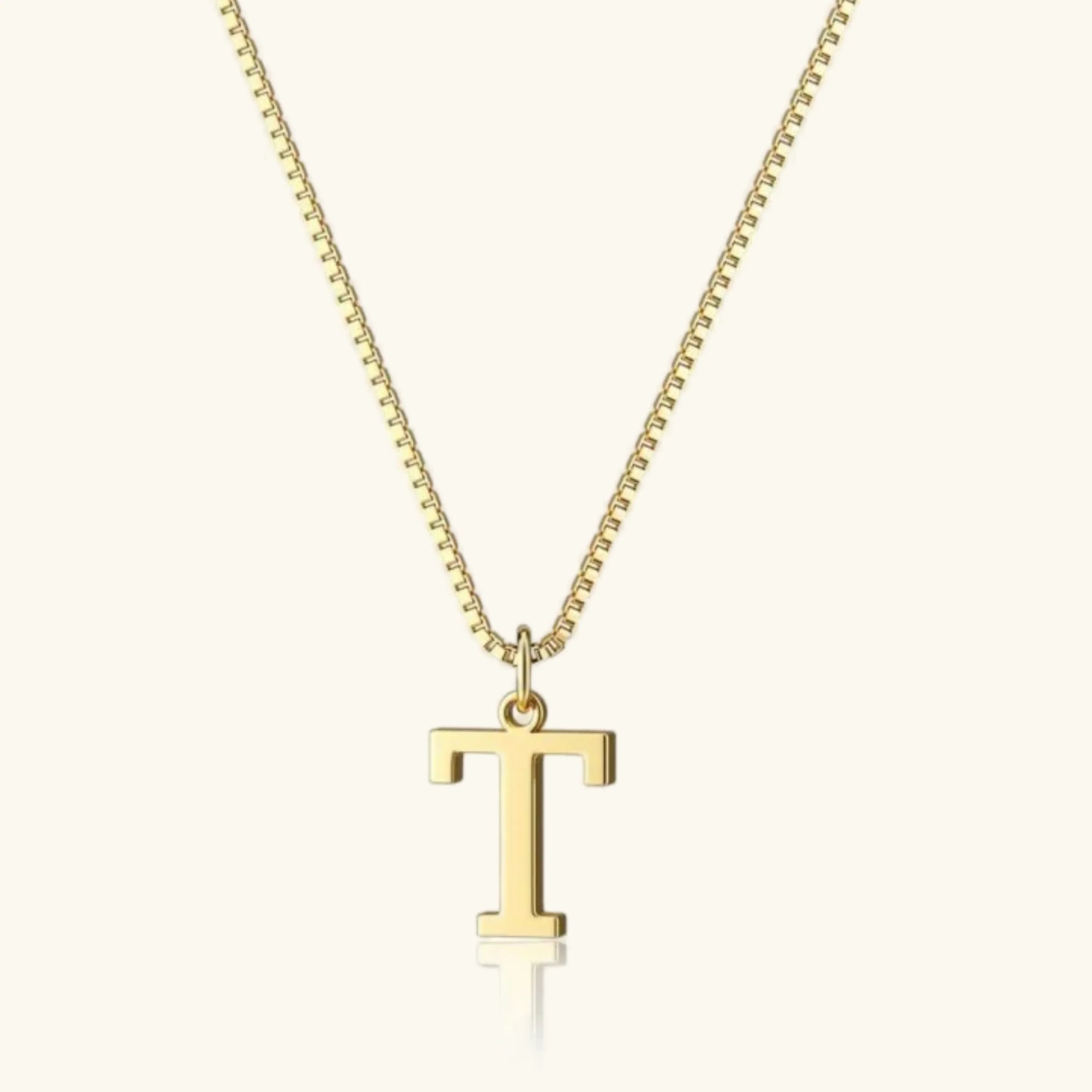Karina Letter Initial Gold Necklace