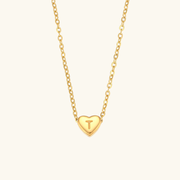 Juliette - Heart Initial Gold Necklace