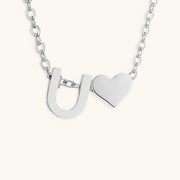 Mallory - Love Initial Letter Necklace
