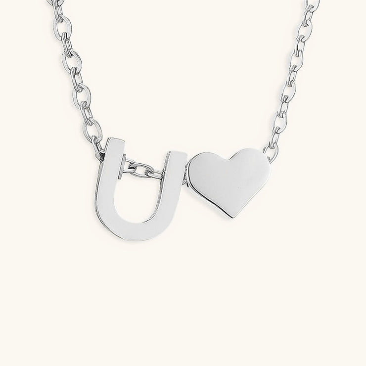 Mallory - Love Initial Letter Necklace