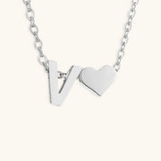 Mallory - Love Initial Letter Necklace