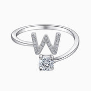 Personalized Initial Sterling Silver Ring