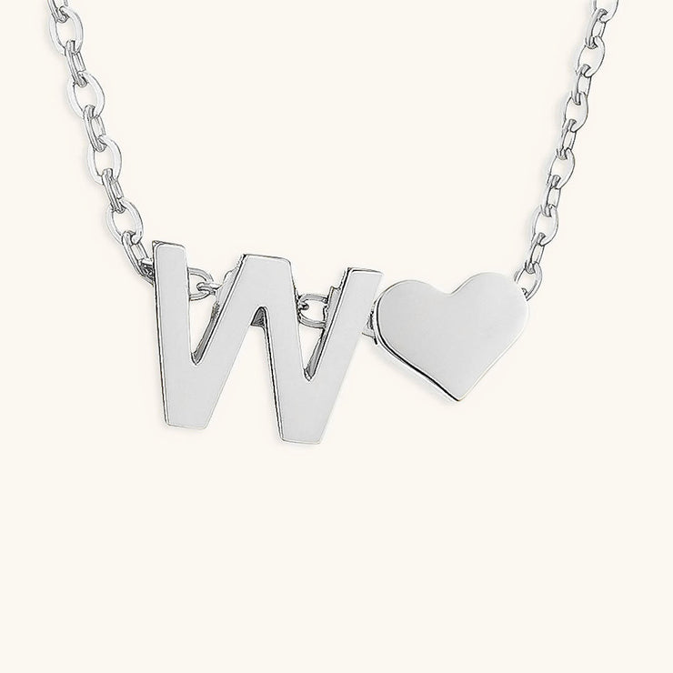 Mallory - Love Initial Letter Necklace