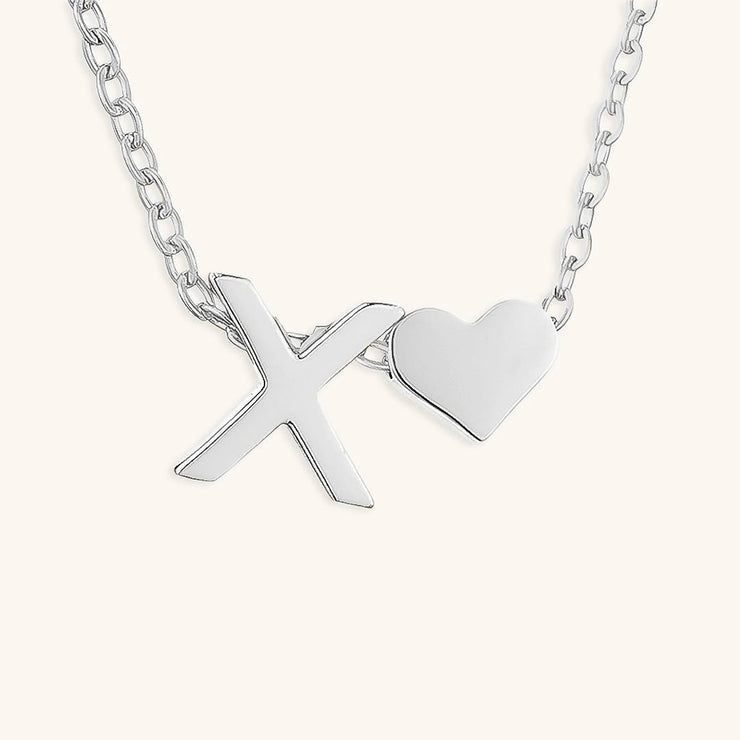 Mallory - Love Initial Letter Necklace