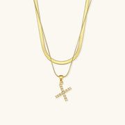Marissa - Layered Gold Initial Letter Necklace