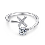 Personalized Initial Sterling Silver Ring