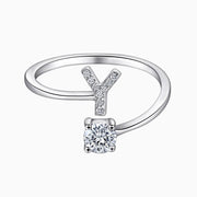 Personalized Initial Sterling Silver Ring