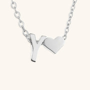 Mallory - Love Initial Letter Necklace