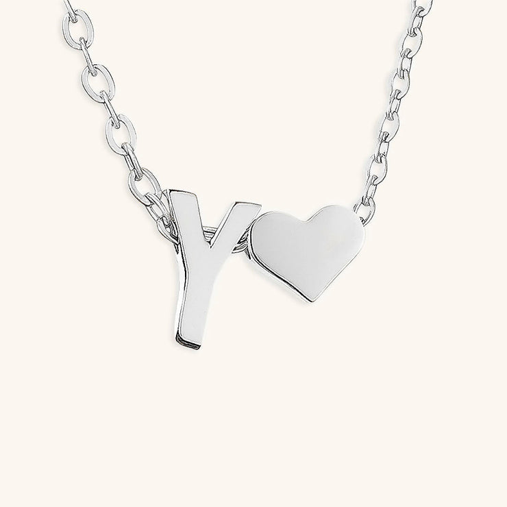 Mallory - Love Initial Letter Necklace