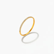 Mallory - Paved Gold Ring