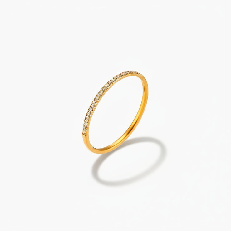 Mallory - Paved Gold Ring