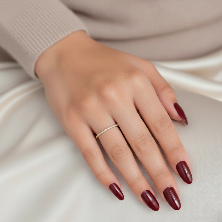 Mallory - Paved Gold Ring