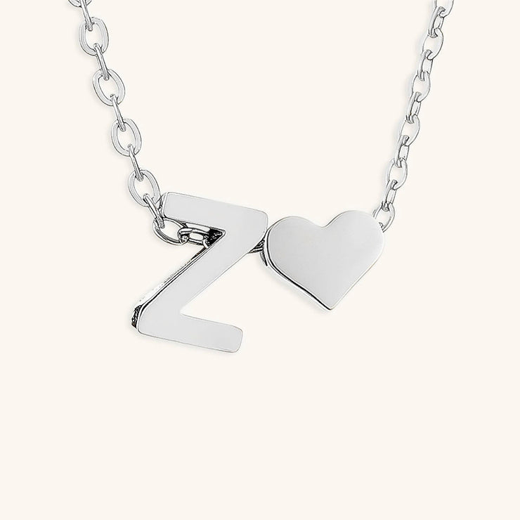 Mallory - Love Initial Letter Necklace