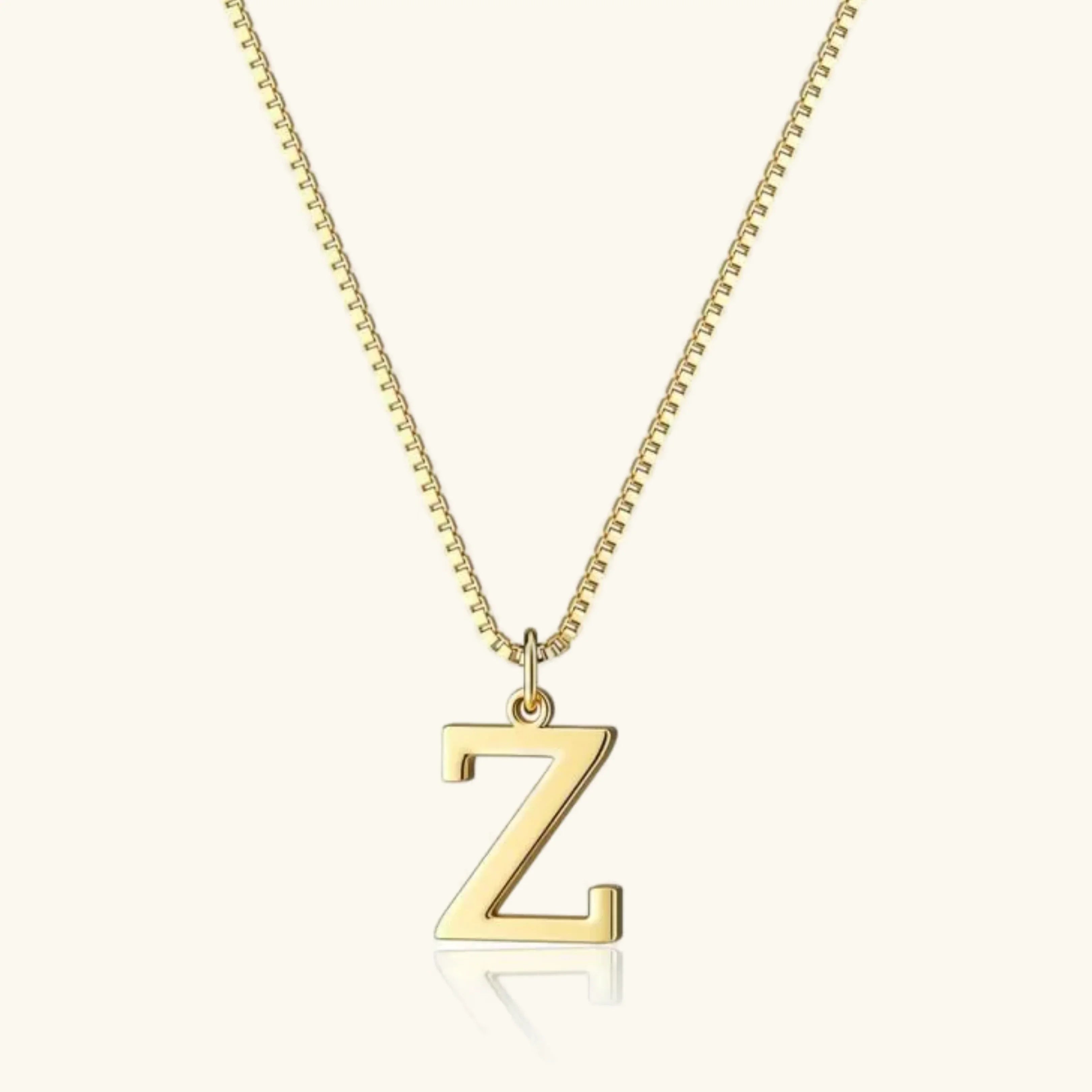 Karina Letter Initial Gold Necklace