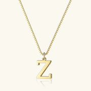 Karina - Letter Initial Gold Necklace