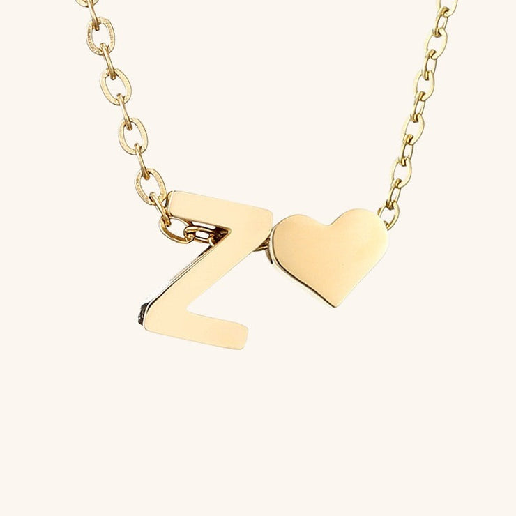 Mallory - Love Initial Letter Necklace