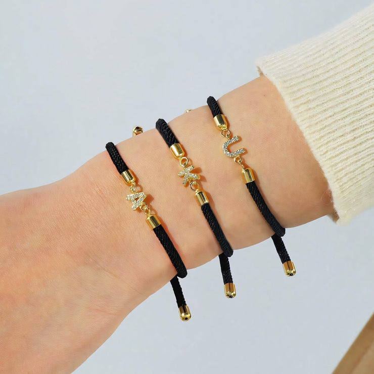 Liora - Adjustable Letter Initial Bracelets