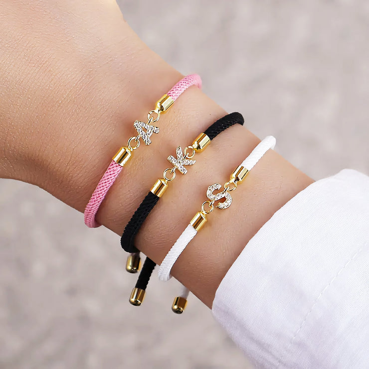 Liora - Adjustable Letter Initial Bracelets