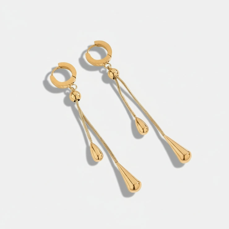 Ismara - Adjustable Pull Droplet Necklace & Earrings