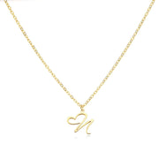 Saphira - Dainty Heart Letter Initial Necklace