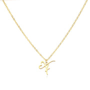 Saphira - Dainty Heart Letter Initial Necklace