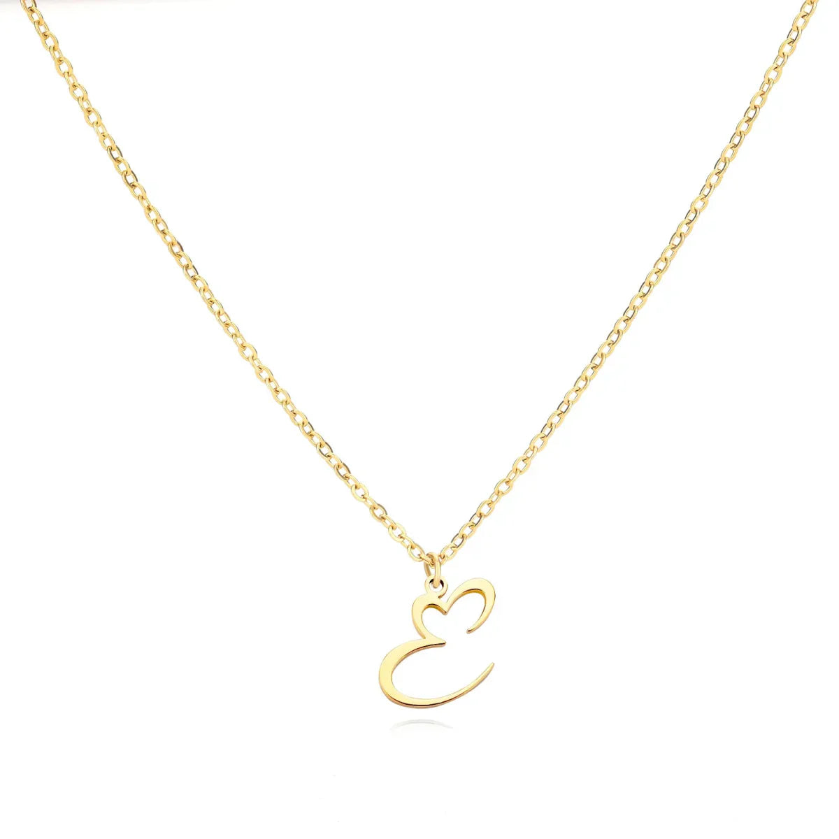 Saphira - Dainty Heart Letter Initial Necklace