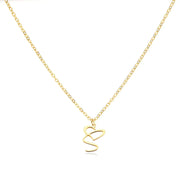 Saphira - Dainty Heart Letter Initial Necklace