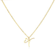 Saphira - Dainty Heart Letter Initial Necklace