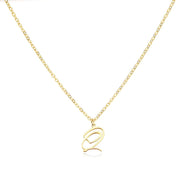 Saphira - Dainty Heart Letter Initial Necklace